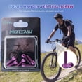 thumbnail image 4 of Accesorios para bicicletas 6 tornillos para vástago de bicicleta M5 x 18 mm cabeza Allen tornillos para vástago MTB con arandela (púrpura) FLhrweasw Nuevo, 4 of 6