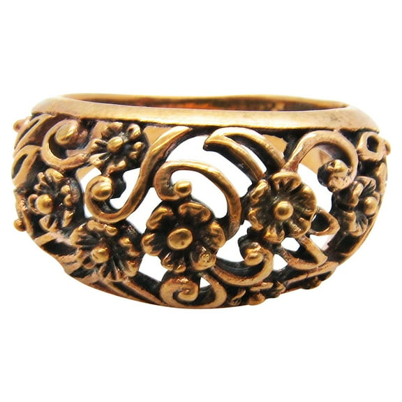 Size 7 Solid copper band ring CR2682-3/8 Wide