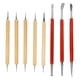 thumbnail image 1 of East buy Herramienta de lápiz de Tallado, 8 Piezas de Bricolaje Hecho a Mano en Cuero, Herramienta de lápiz de Tallado, Cuchara, Juego de bolígrafo de Punta de Doble Cabeza, 1 of 14