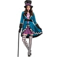 thumbnail image 4 of Disfraz de Alicia en el país de las maravillas para Halloween, disfraz de Sombrerero Loco, disfraz de esmoquin sexy para mujer adulta, espectáculo de magia, 4 of 4