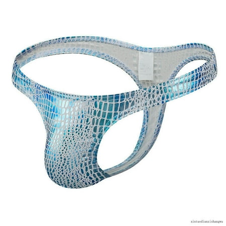 

Men s Sexy Underwear Bright Snake Print G String Thongs Panties Briefs Knickers