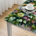 thumbnail image 4 of Rectangle Tablecloth Succulents Table Cloth Picnic Table Cover Vinyl Fabric Holiday Tablecloths for Kitchen Outdoor Camping Desk Cover Party Decor, 4 of 7