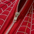 thumbnail image 4 of Spider Web Print Women‘s Zip Hoodies with Long Sleeves and Oversized Fit, 4 of 9