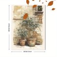 thumbnail image 3 of UXIEQU Mediterranean Potted Olive Trees Canvas Wall Art Print 15.75x11.81 Inches, 3 of 8