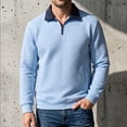 thumbnail image 2 of Awdenio Men Clothing Quarter Pullover Sweaters Casual Stand Collar Sweatshirt Long Sleeve, Business Dress, 2 of 9