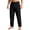 Black-03, variant on Men's Cargo Straight-Leg Pants, Side Patch Pockets & Roll-Up Hem, Casual Daily Wear