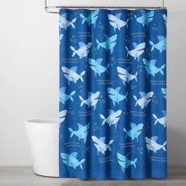 STYLE QUARTERS Shower Curtain Shower Curtain with 72x72 Inch Modern Shower Curtains for Bathroom Shower Curtain SHOWER CURTAIN SHARK