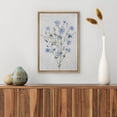 thumbnail image 3 of PixonSign Framed Canvas Print Wall Art Watercolor Blue Cornflower Wildflower Nature Wilderness Illustrations Modern Art Botanical Floral Farmhouse/Country Relax/Calm/Cozy - 24"x36" Natural, 3 of 5