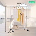 thumbnail image 7 of 250 LB Heavy Duty Commercial Grade Clothing Garment Rolling Collapsible Rack, 7 of 7