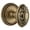 Vintage Brass, variant on Grandeur Grande Victorian Door Knob with Soleil Rosette