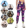 thumbnail image 4 of Neon 90's Party Leggings gym clothing Jogger pants Legging sexy woman Womens Leggings, 4 of 6