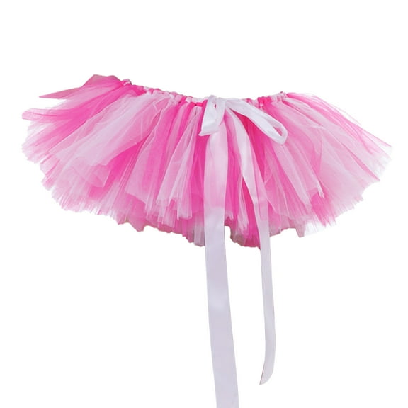 ylioge Tutus for Women Adults, Womens Pink Tutu Skirts 80s Lace Mesh Yarn Breathable High Waist Solid Color Cute Puffy Princess Mini Tulle Skirt Fall