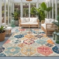 thumbnail image 2 of Area Rugs 3'x5', Boho Morocco Carpet Runner Indoor Outdoor Rugs Home Decor Aesthetic, Retro Farmhouse Ethnic Neutral Aesthetic Non Slip Mats Washable Accent Rug for Living Room Bedroom, 2 of 8