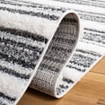 thumbnail image 2 of SAFAVIEH Moroccan Andrew Stripe Tassel Shag Area Rug, 2 of 7