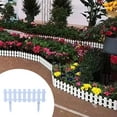 thumbnail image 6 of Kayannuo 6ft Mini Yard Fence - Decorative Small Fence for Garden, Patio & Flower Beds - Weatherproof - - White/Picket - Perfect for Outdoor Decor, 6 of 6