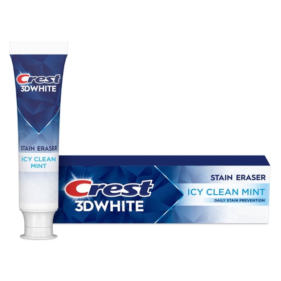 Crest 3D White Stain Eraser, Icy Clean Mint, 3.8 oz