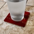 thumbnail image 2 of Merry Christmas Holiday Reindeer Low Profile Novelty Cork Coaster Set, 2 of 3