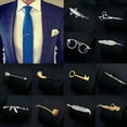 thumbnail image 2 of K-KED Fashion Metal Men Tie Clip Bar Necktie Pin Clasp Clamp Wedding Party Gift Jewely-Silver Scissors, 2 of 9