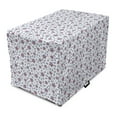thumbnail image 1 of Floral Dog Crate Cover, Burgeoning Spring Flowers on a Plain Background, Easy to Use Pet Kennel Cover Small Dogs Puppies Kittens, 7 Sizes, Ceil Blue White, by Ambesonne, 1 of 6