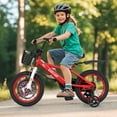 thumbnail image 3 of Costway Vélo 14 Pouces pour Enfant de 3 à 5 Ans avec Guidon et Selle Réglables en Hauteur, Frein à Main, Rouge, 3 of 10