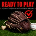 thumbnail image 6 of Franklin Sports RTP Pro Baseball Glove - Adult + Youth Fielding Mitt - 12.5" Righty - Brown, 6 of 7