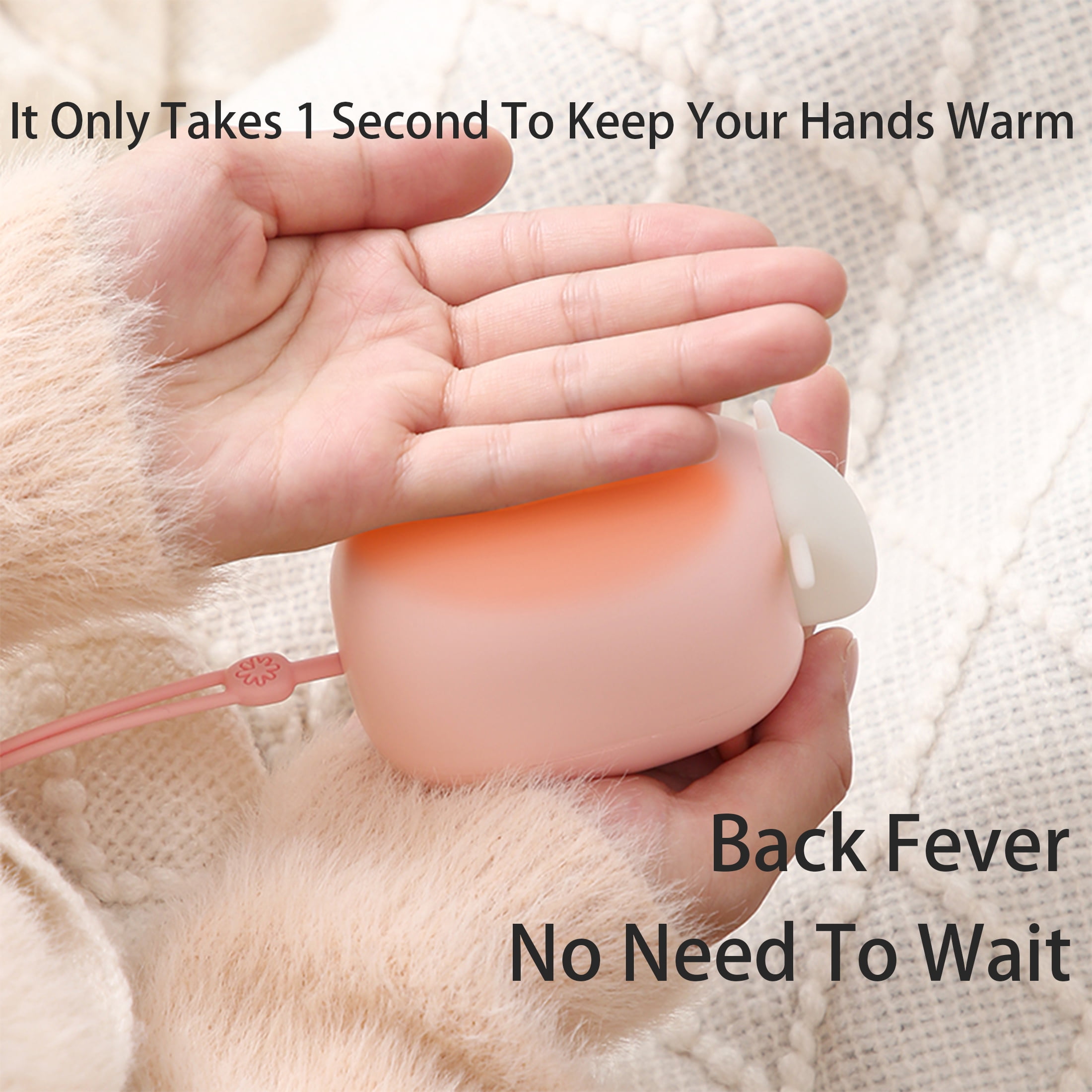 Portable USB Hand Warmer, Rechargeable, 1200mAh Electric Hand Warmer, Smart Chip Safe Heating, Christmas Gift, Outdoor, Golf, Hunting, Camping Accessories