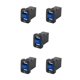 thumbnail image 2 of Riwesomey de coche con reemplazo de adaptador de carga de coche LED dual USB para Corolla/Prado/Reiz, rojo, FTU Azul FTU 5piezas Riwesomey CBP171826, 2 of 6