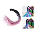 thumbnail image 4 of Decoración del cabello Co Decoración 55 cm Gradiente Rampa Dreadlocks Co Apto rosa negro Yotijar cola de caballo peluca de pelo, 4 of 7