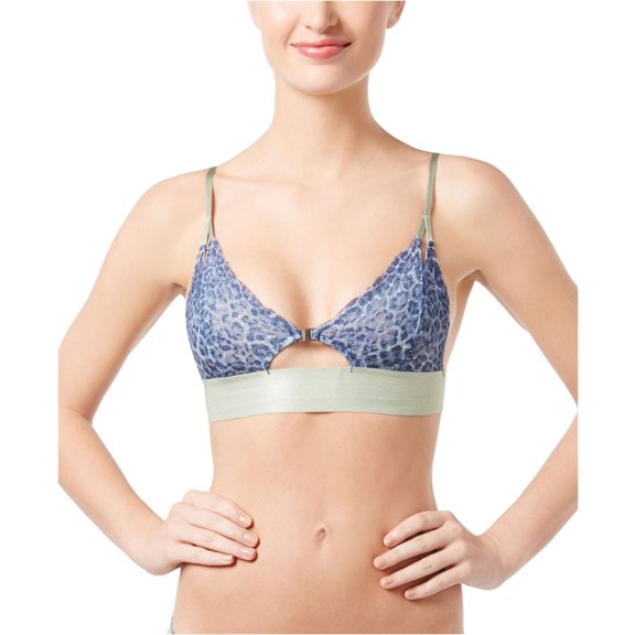 Free People Womens Wild One Bralette, Blue, Medium