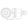 thumbnail image 5 of RC Planes 50mm Ducted Fan 12‑Blade Propeller Ducted Fan for 3300/4000/4600/5000KV MotorPositive Propeller, 5 of 8