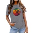 thumbnail image 2 of Camiseta suelta con estampado elegante para mujer Blusa de manga corta con cuello redondo Tops casuales OAVQHLG3B Store lin121212, 2 of 5