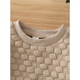 thumbnail image 4 of Seyurigaoka Baby Boys Girls Winter Warm Romper Tops Casual Long Sleeve Solid Color Quilted Bodysuit One-Piece Clothes, 4 of 6