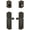 Bronze, variant on Grandeur 835440 Parthenon Solid Brass Right Handed Single Cylinder Keyed Entry Leverset