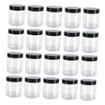 thumbnail image 3 of Luzkey Empty Pet Jar with Lid Round Multipurpose Reusable Stackable Transparent Design Kitchen Canisters for Cream Nuts Pasta Moisturizers 20pcs 400ml, 3 of 8