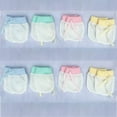 thumbnail image 2 of LEEYNEER Baby Boy Girl No Scratch Silk Cotton Mittens Mesh Breathable Drawstring Gloves for Newborn Toddler Infants 8 Pack (Eyelet Mitten), 2 of 8