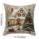 thumbnail image 3 of Seyotauo Pink Christmas Farmhouse Pillow Covers for Couch Sofa Bed,Cute Xmas Gnome Romantic Christmas Trees Pillow Cases Cushion Covers 18x18 Inch ,Winter Cute Snowman Square Cushion Cases, 3 of 6