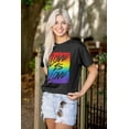 thumbnail image 5 of LGBT Love is Love Gay Pride Rainbow Unisex Plus Size Graphic Tee Brisco Brands 2X, 5 of 6