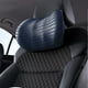 thumbnail image 1 of Almohada cervical de espuma viscoelástica para coche | Almohada de viaje para coche, avión y hogar | Cojín de apoyo lumbar y para la espalda | Tejido de terciopelo transpirable | Azul, naranja, azul, 1 of 6