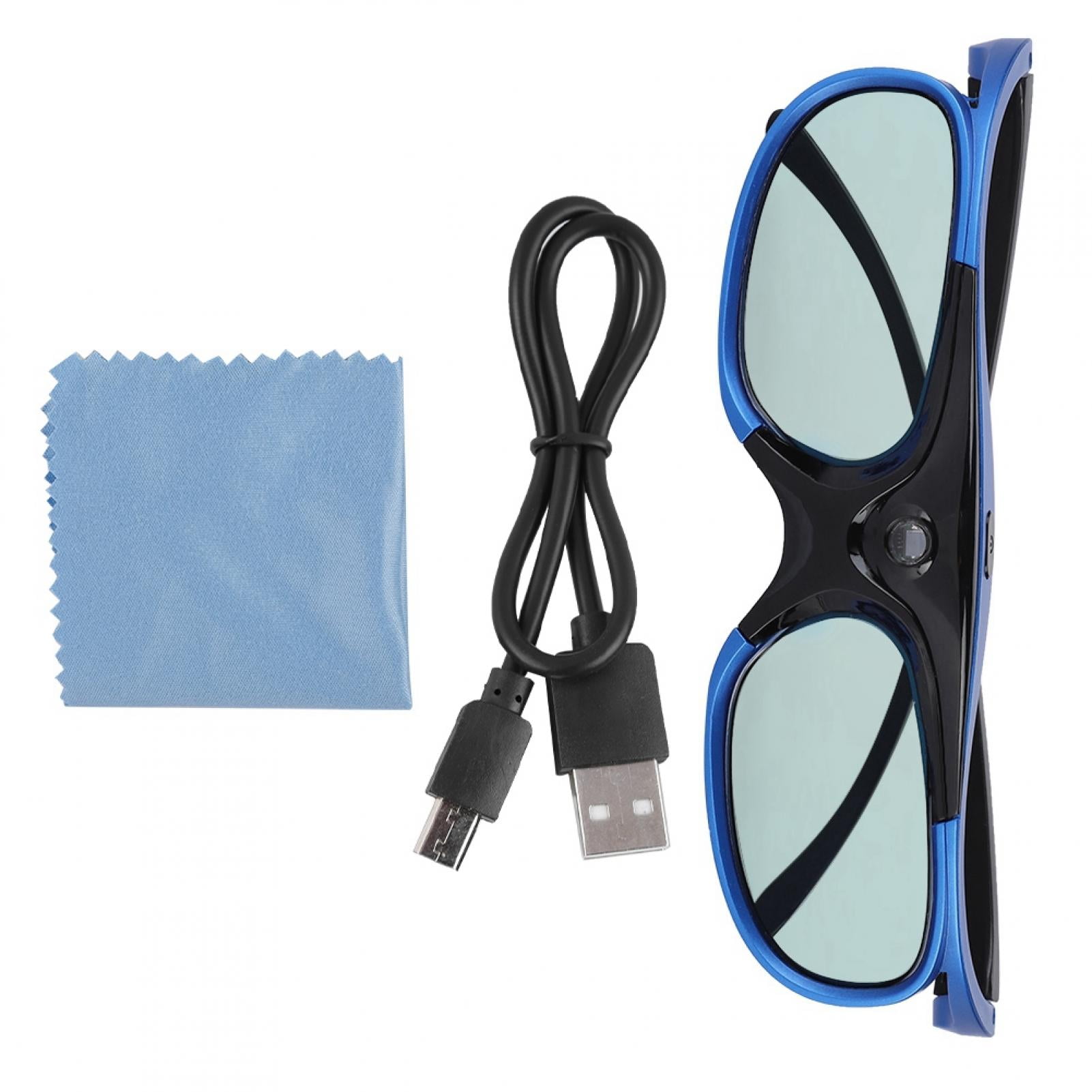 Mavis Laven Universal 3D Projector, Lens 3D Glasses,Universal Active Shutter Type 3D Glasses DLP Link 3D Projector 3D Glasses Lens