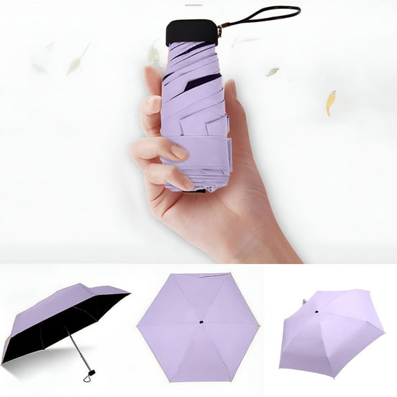 GASTROPOD Mini Travel Sun Umbrella for Purse, Small Compact UV Umbrella Protection Sun, Lightweight Portable Parasol Umbrella Windproof for Women Men Kids