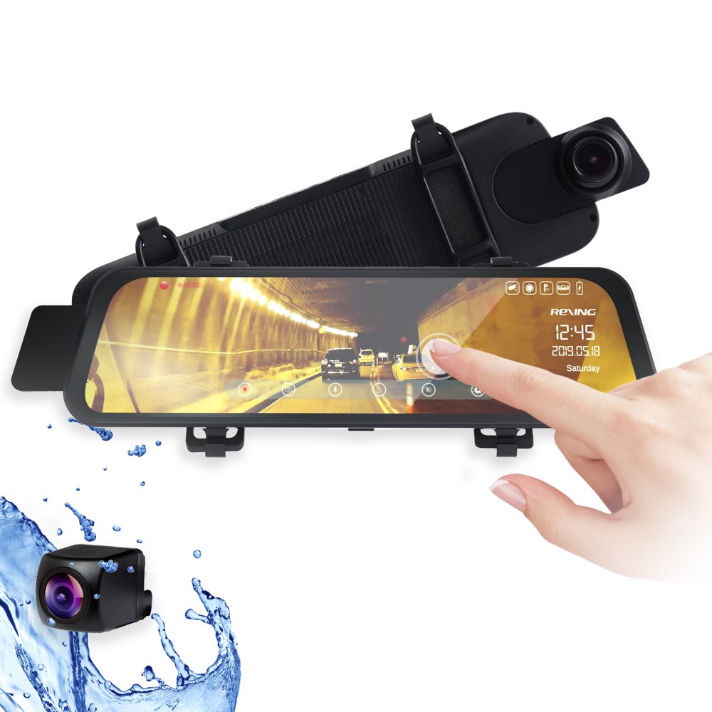 Rexing M1 HD Dual Channel Mirror Dash Cam