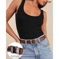 thumbnail image 4 of SUOSDEY Women Ratchet Belt Automatic Buckle Slide Belt for Jeans Dresses, 4 of 6
