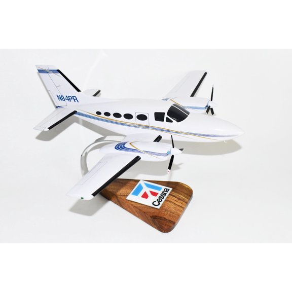 Cessna 414, 18" Mahogany Scale Model
