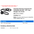 thumbnail image 2 of Serpentine Belt Drive Component Kit - Compatible with 2007 - 2011 Jeep Wrangler 3.8L V6 GAS 2008 2009 2010, 2 of 2
