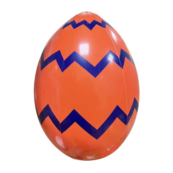 Zhourta Giant Inflatable Easter Eggs Decorations PVC Large Outdoor Easter Eggs Bunny Blow Up Easter Yard Ornaments for Yard Lawn 16x12Inch