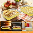thumbnail image 5 of Ghojet 20Pcs Aluminum Foil Pans with Lids Food Grade Aluminum Foil Baking Tray Gold Foil Tray Container Rectangular Aluminum Cake Pans Multifunctional Foil Pans for Microwave Ovens Baking, 5 of 8