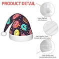 thumbnail image 4 of Honeii Donuts1 Print Hat Santa Claus Hat For Xmas Party, Christmas Caps For Boys Girls Child,Christmas Beanie, 4 of 6