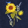 thumbnail image 3 of Linum Home Textiles 100% Turkish Cotton Girasol 4PC Embellished Towel Set, Blue, 3 of 5