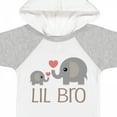 thumbnail image 4 of Inktastic Lil Bro Matching Elephant Boys Baby Bodysuit, 4 of 5