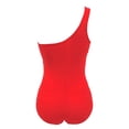 thumbnail image 4 of Women One Piece Swimsuit Push Up Bikini Swimwear Bathing Monokini Suit Red M, 4 of 7